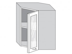 1.60.3у Шкаф настенный (h=720) угловой на 600мм со стекл. дверцей в Губахе - gubaha.магазин96.com | фото