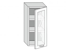 19.40.3 Шкаф настенный (h=913) на 400мм с 1-ой стекл. дверцей в Губахе - gubaha.магазин96.com | фото