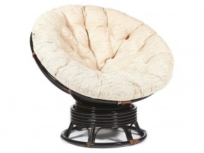 Кресло-качалка Papasan w 23/01 B с подушкой Antique brown, ткань Старт в Губахе - gubaha.магазин96.com | фото