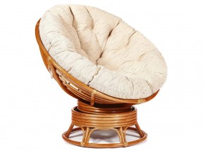 Кресло-качалка Papasan w 23/01 B с подушкой Cognac, ткань Старт в Губахе - gubaha.магазин96.com | фото