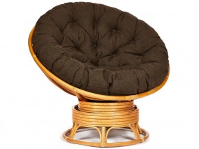 Кресло-качалка Papasan w 23/01 B с подушкой Honey, ткань Коричневый в Губахе - gubaha.магазин96.com | фото