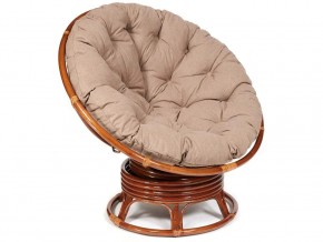 Кресло-качалка Papasan w 23/01 B с подушкой Pecan, экошерсть Коричневый в Губахе - gubaha.магазин96.com | фото