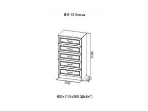 ВМ-10 Комод в Губахе - gubaha.магазин96.com | фото